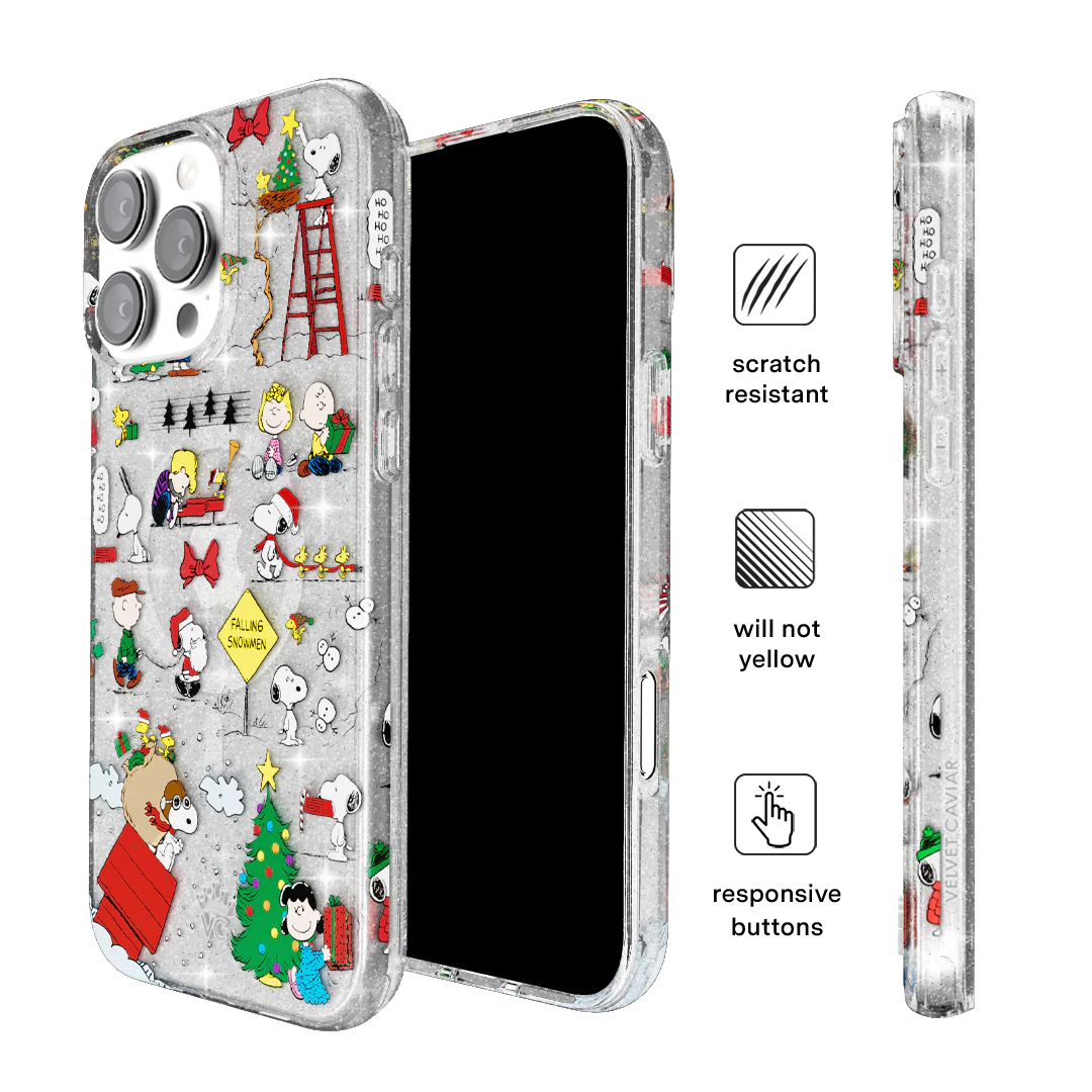 Snoopy Christmas Glitter iPhone Case - Image 15
