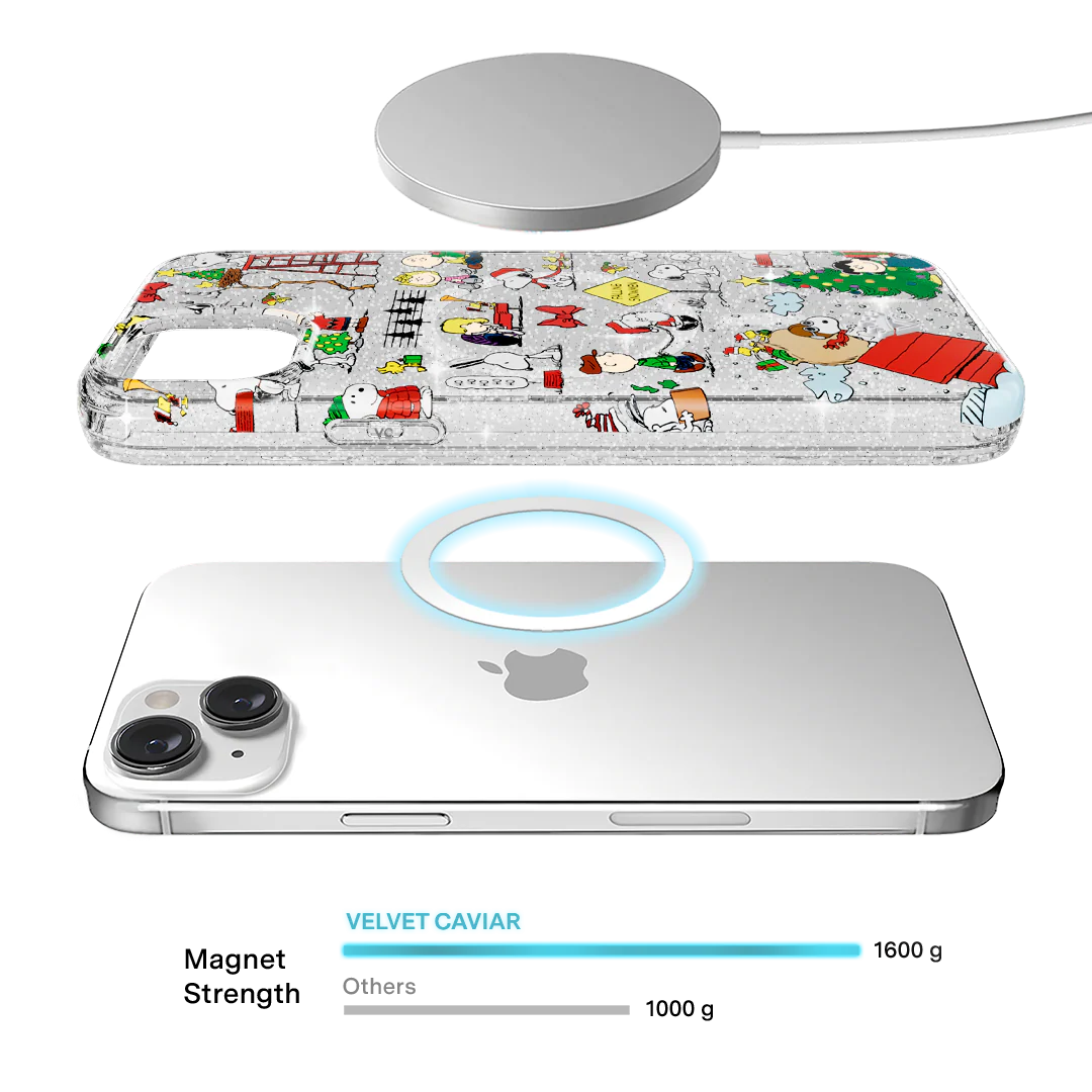 Snoopy Christmas Glitter iPhone Case - Image 33
