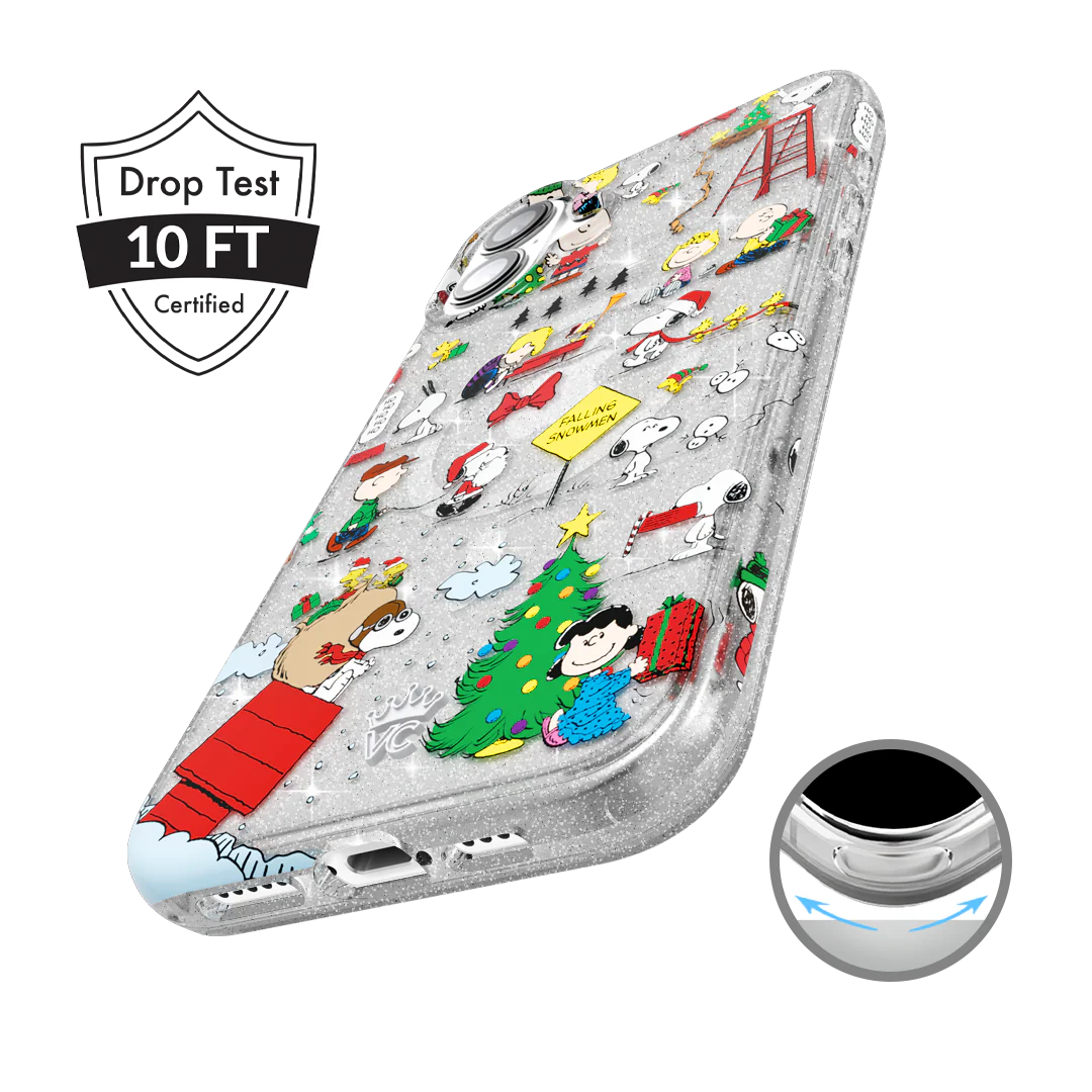 Snoopy Christmas Glitter iPhone Case - Image 4