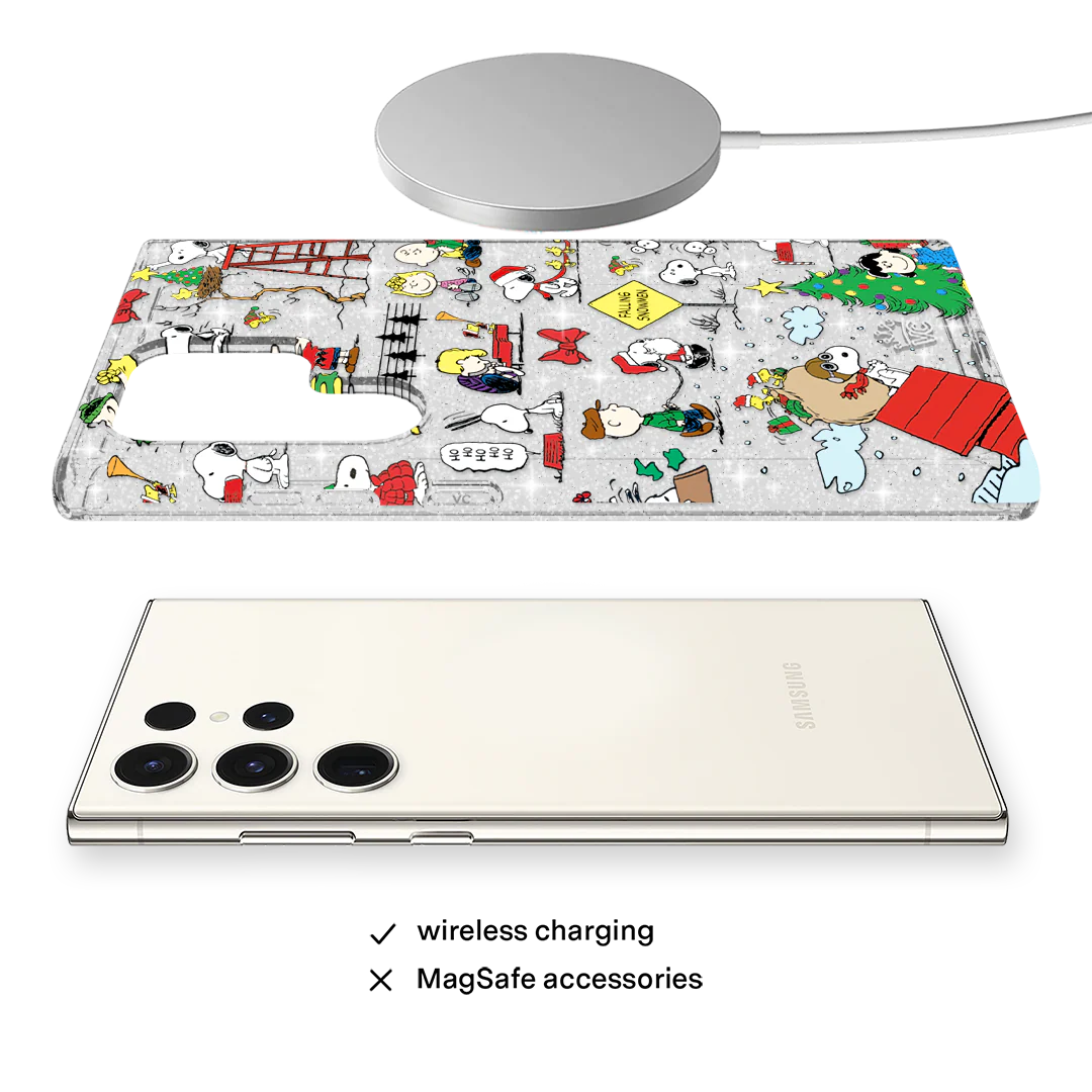 Snoopy Christmas Glitter Samsung Case - Image 10