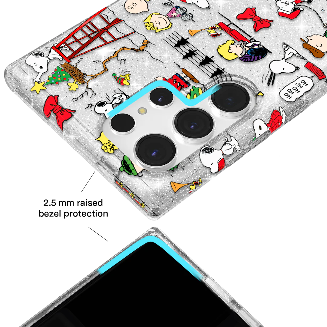 Snoopy Christmas Glitter Samsung Case - Image 9