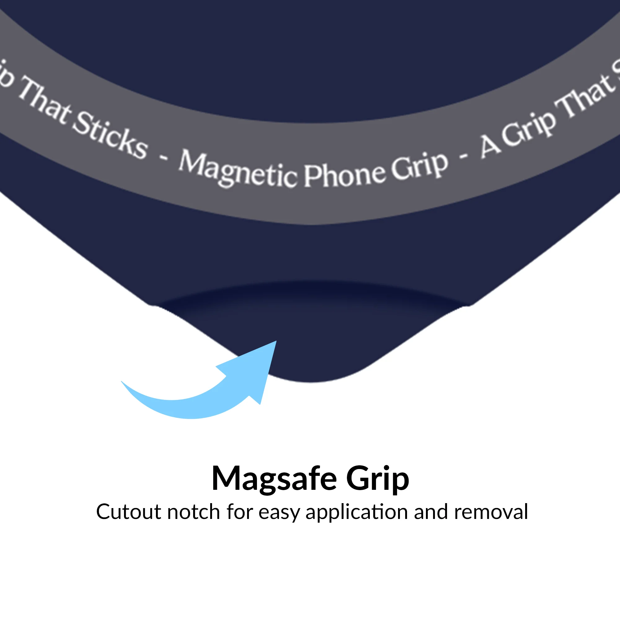 Admiral Navy Heart MagSafe MightyGrip - Image 3