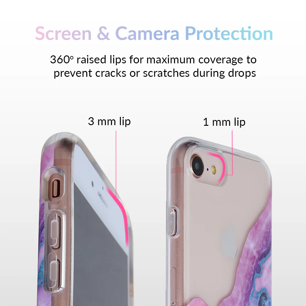 Geode Glitter Clear iPhone Case - Image 10