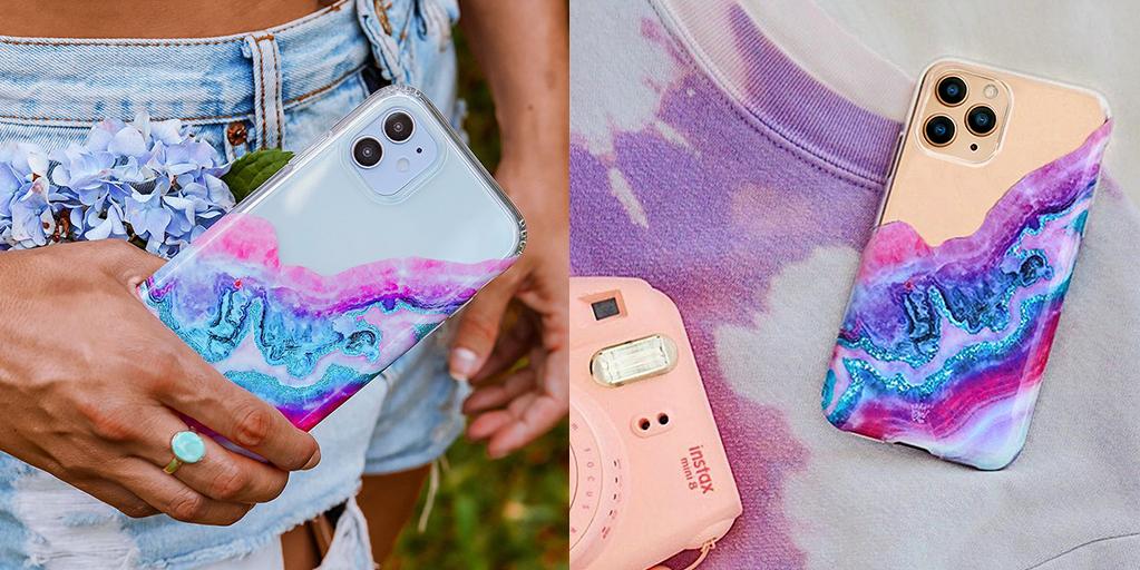 Geode Glitter Clear iPhone Case - Image 127