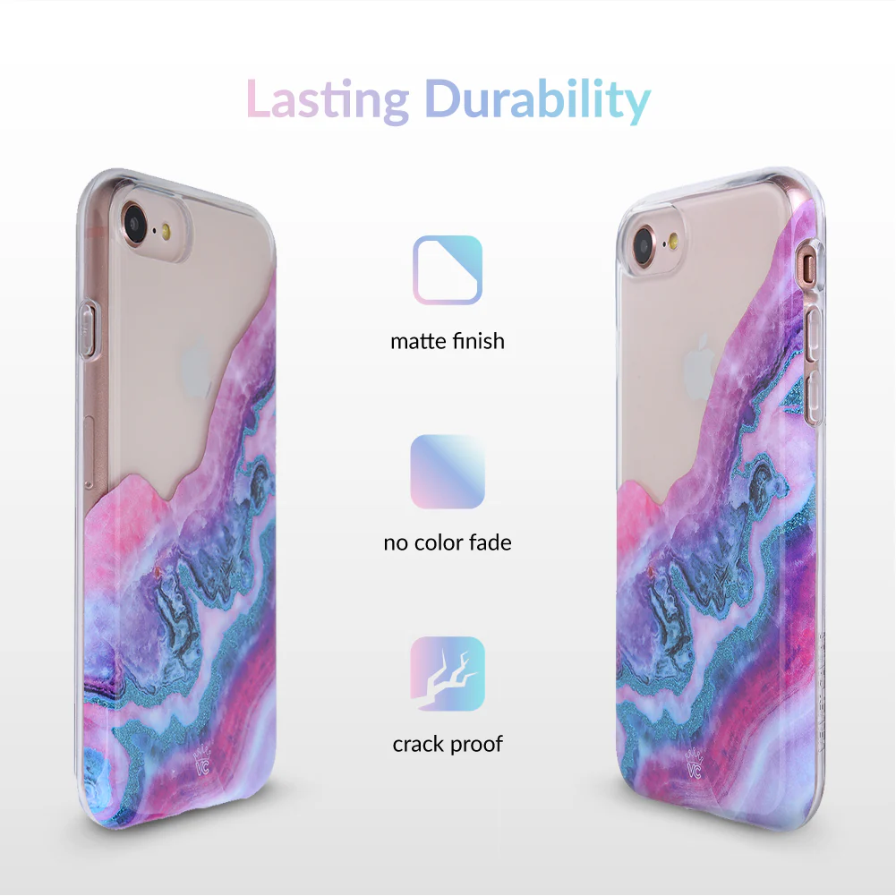 Geode Glitter Clear iPhone Case - Image 5