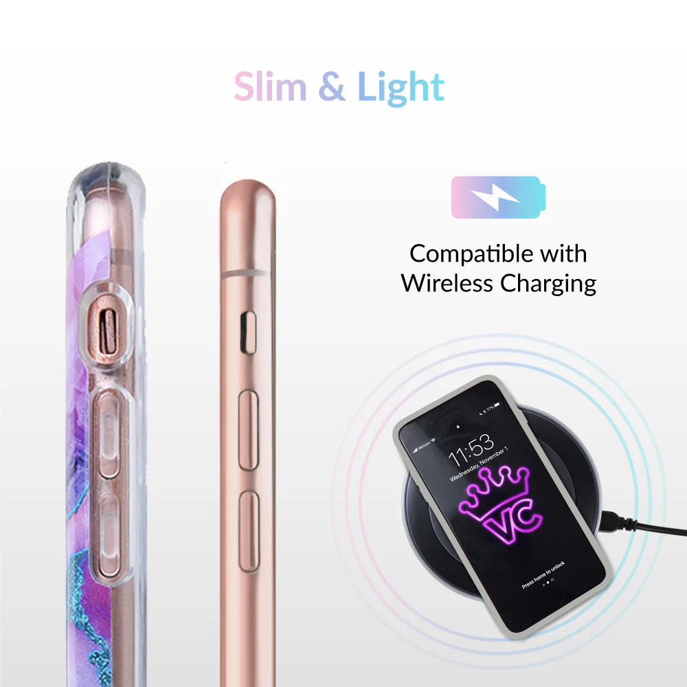 Geode Glitter Clear iPhone Case - Image 55