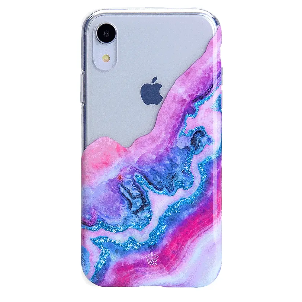 Geode Glitter Clear iPhone Case - Image 57