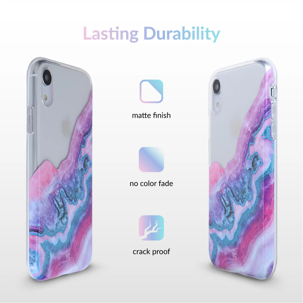 Geode Glitter Clear iPhone Case - Image 61