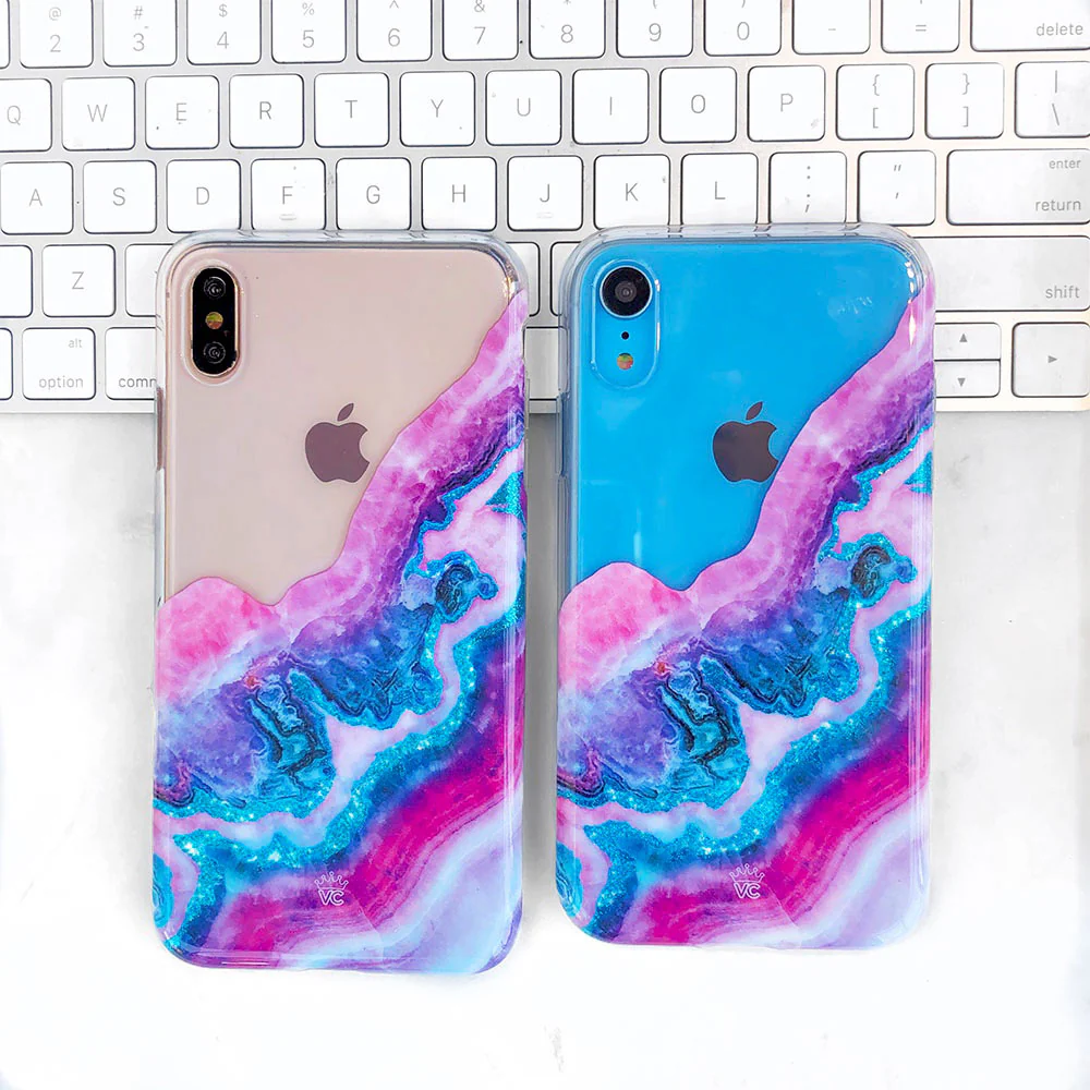 Geode Glitter Clear iPhone Case - Image 63