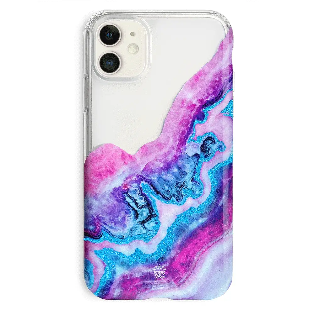 Geode Glitter Clear iPhone Case - Image 64