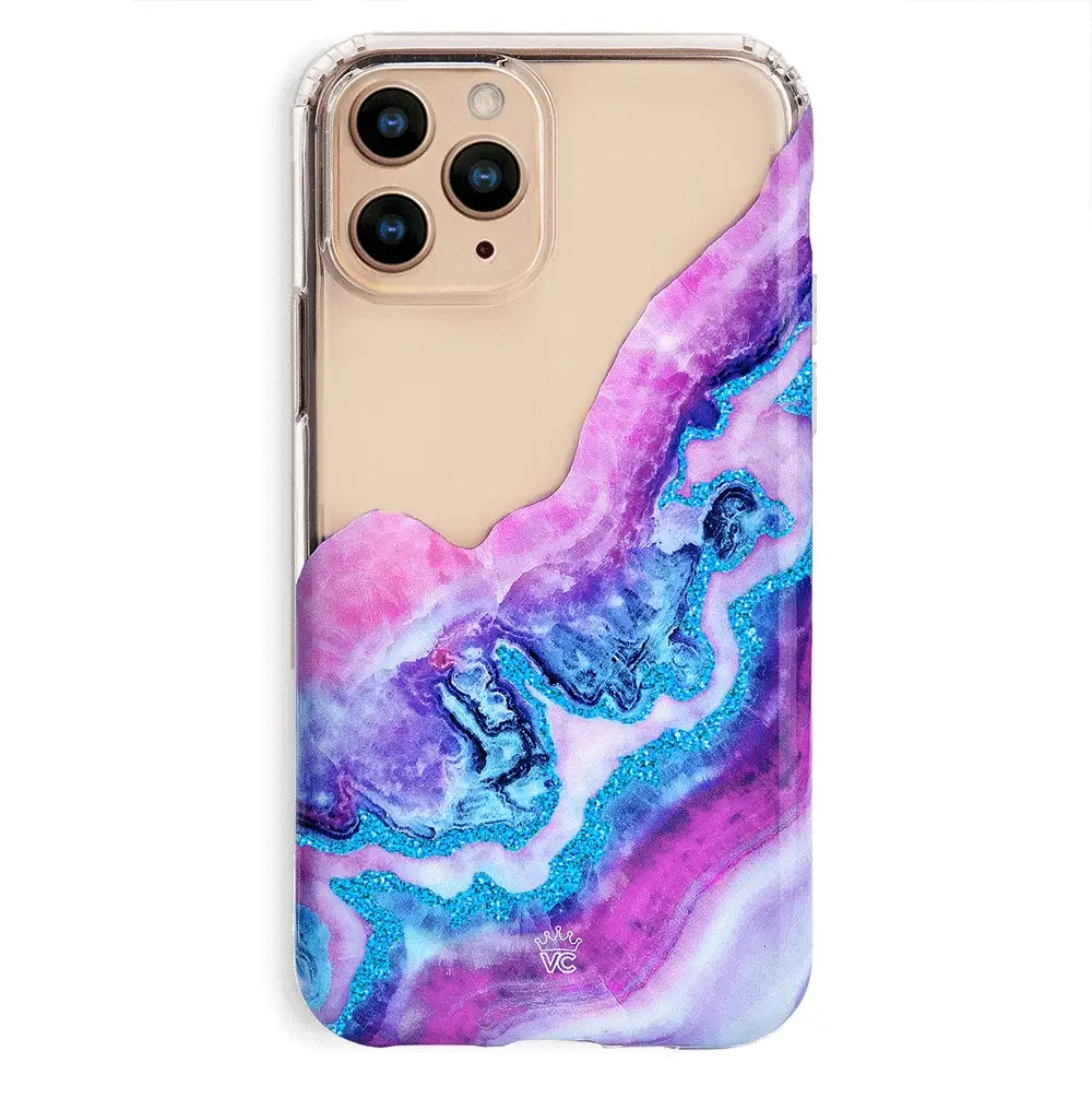 Geode Glitter Clear iPhone Case - Image 69