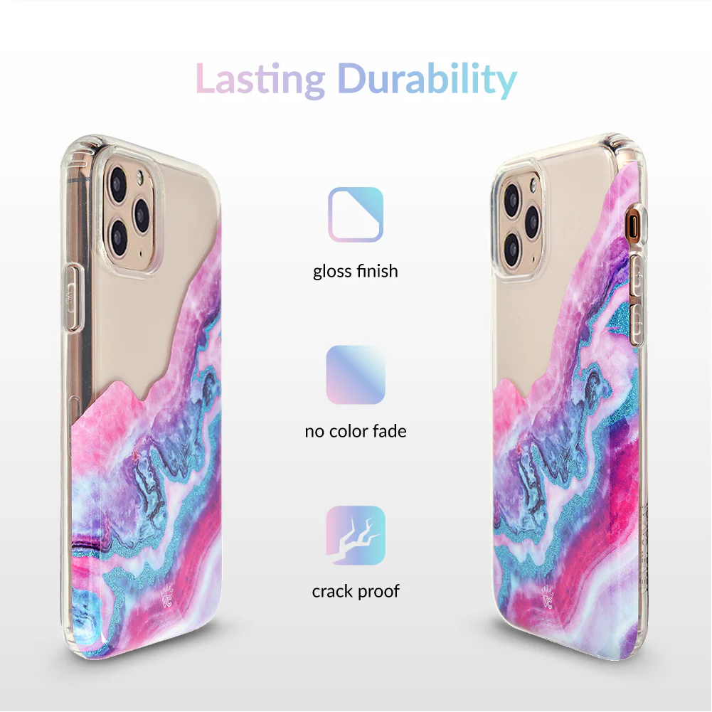 Geode Glitter Clear iPhone Case - Image 72