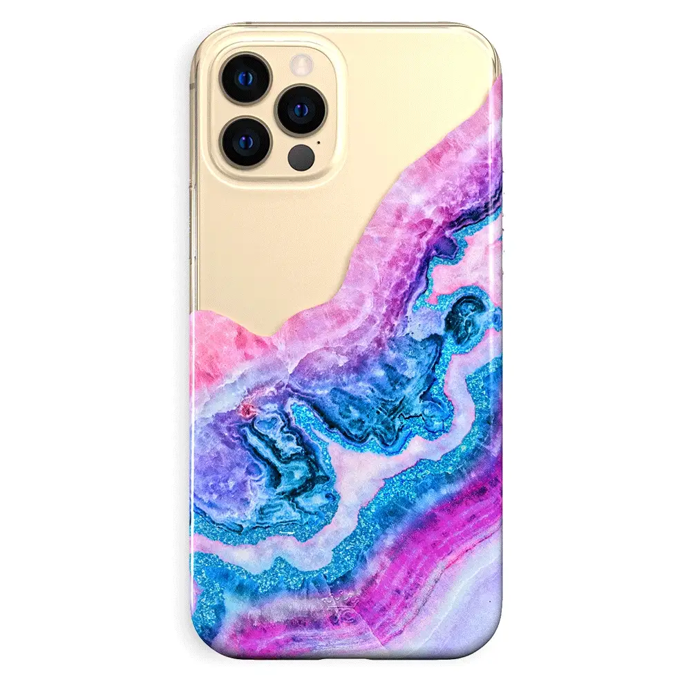 Geode Glitter Clear iPhone Case - Image 79