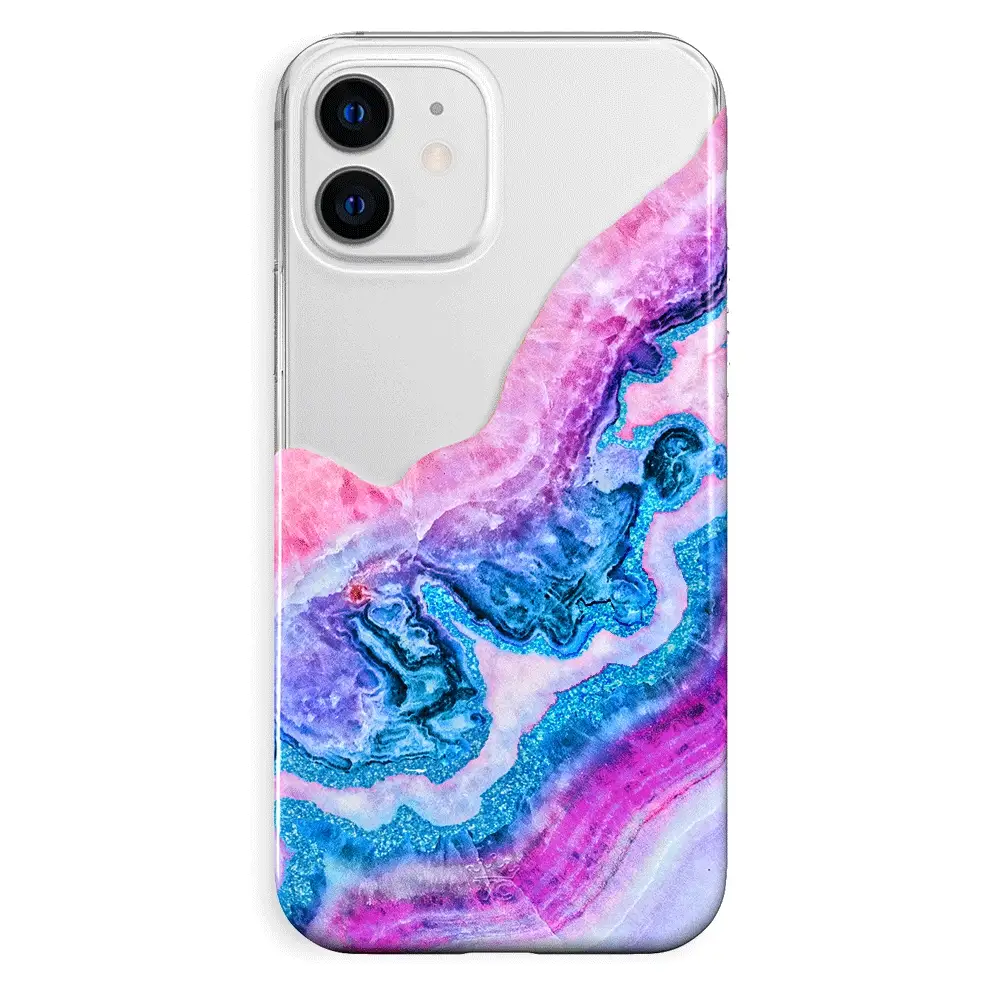 Geode Glitter Clear iPhone Case - Image 91