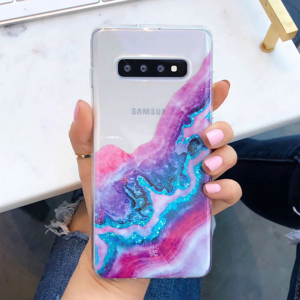 Geode Glitter Clear Samsung Case - Image 17