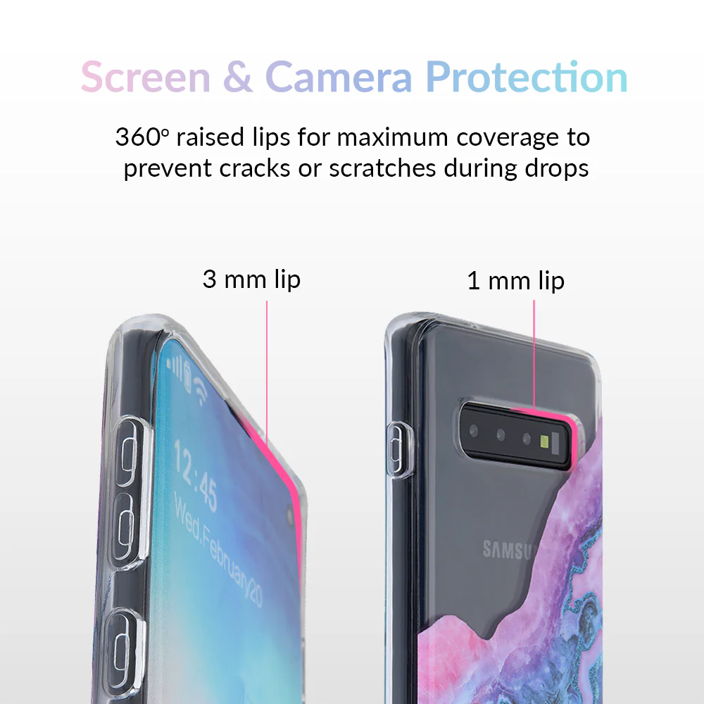 Geode Glitter Clear Samsung Case - Image 45