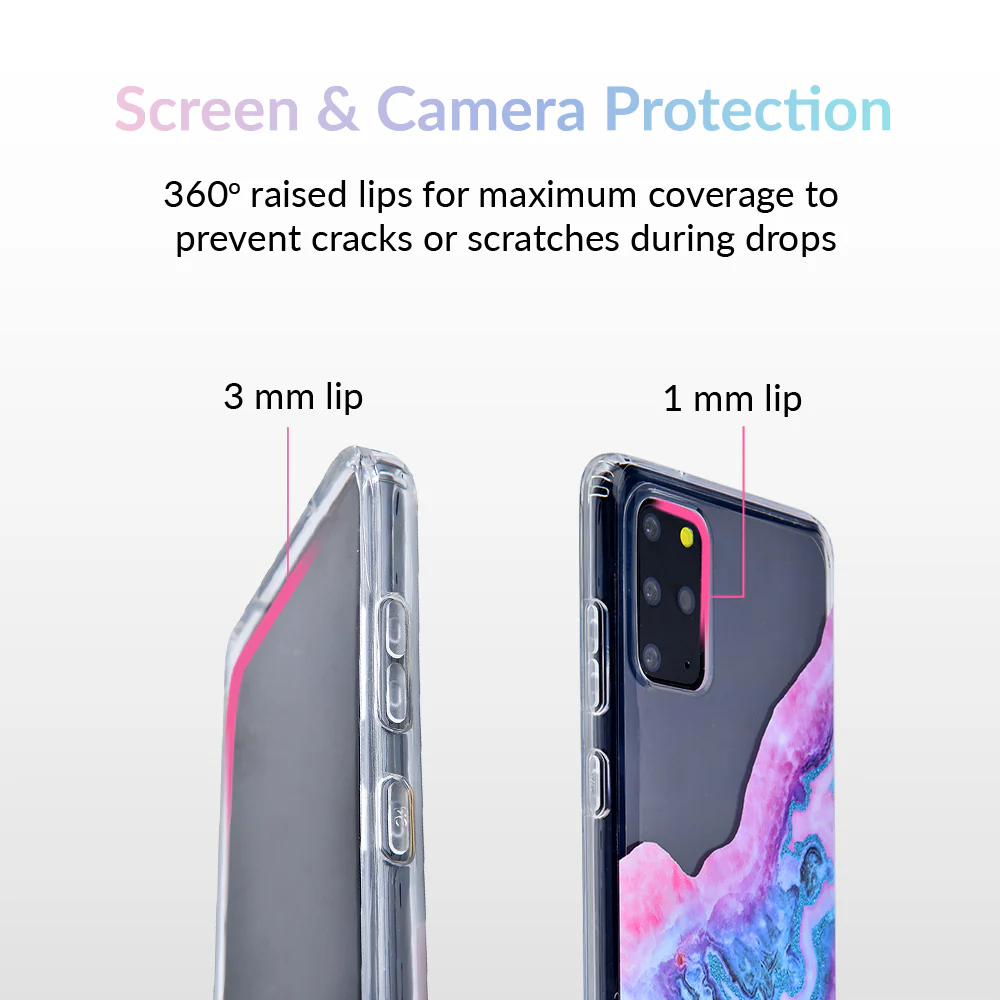 Geode Glitter Clear Samsung Case - Image 67