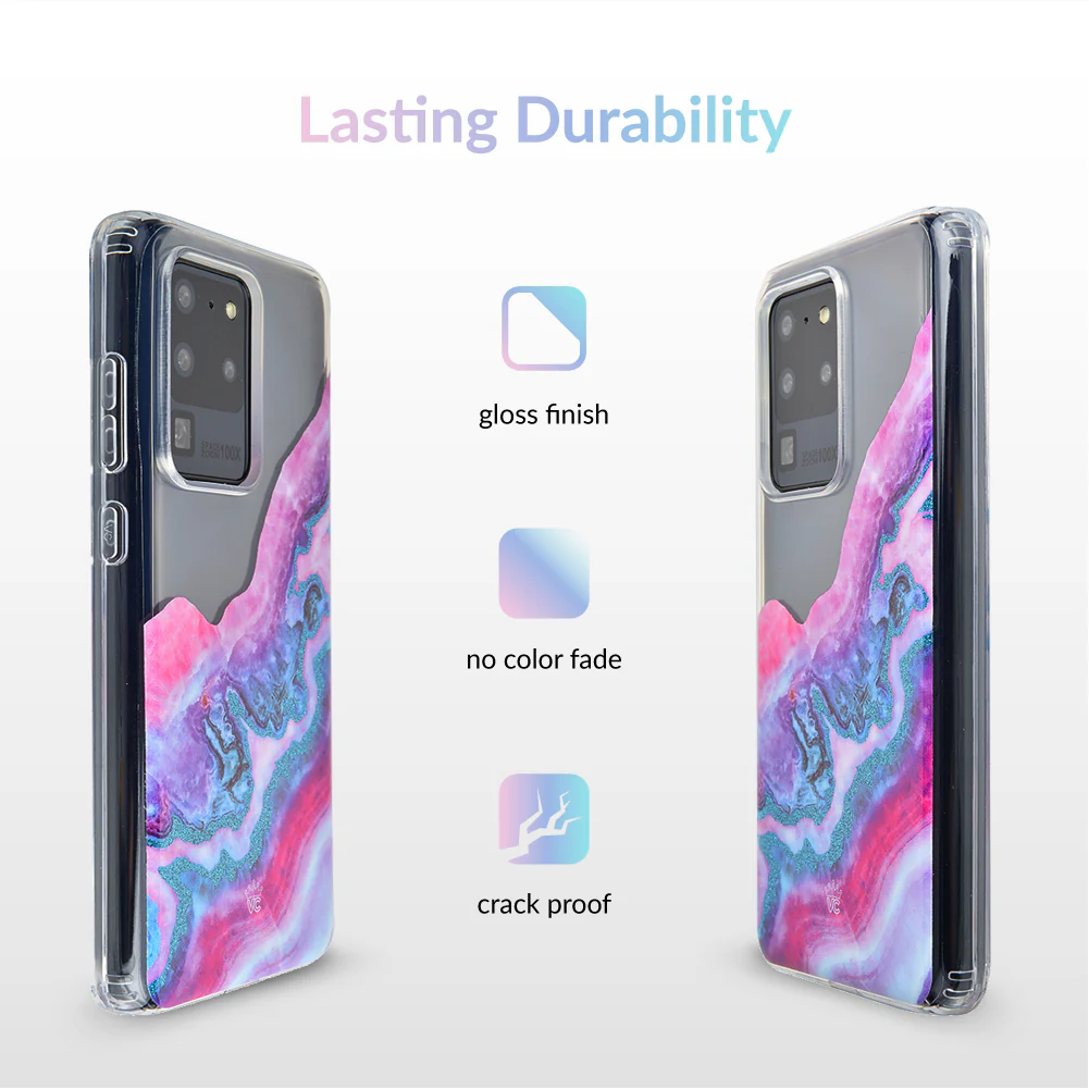 Geode Glitter Clear Samsung Case - Image 74