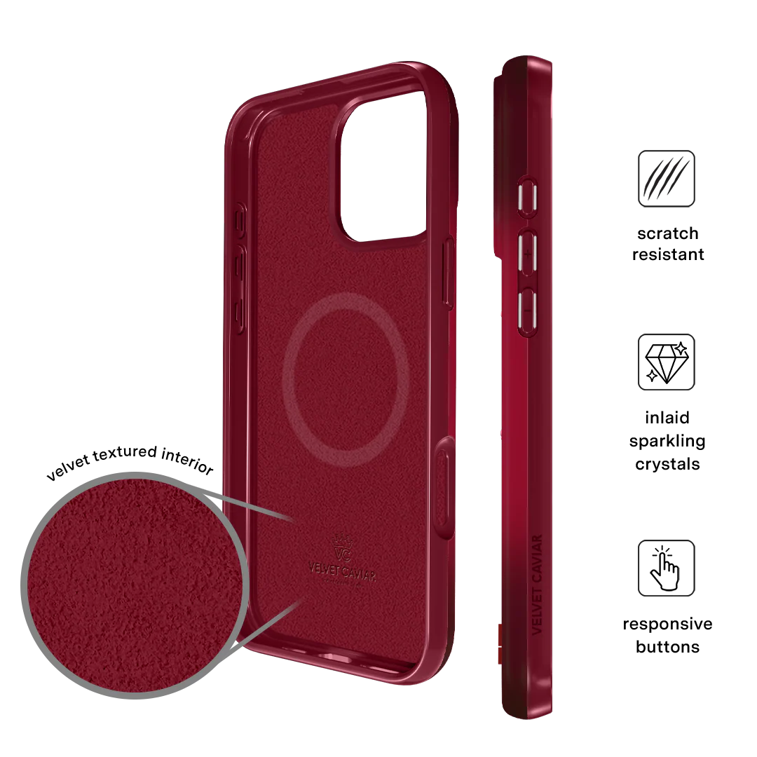 Black Cherry Crystal iPhone Case - Image 18