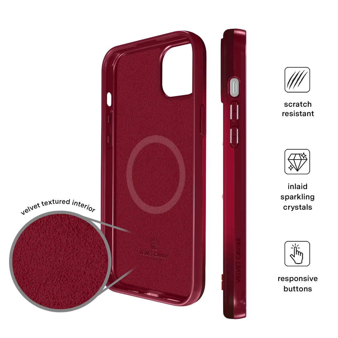 Black Cherry Crystal iPhone Case - Image 36