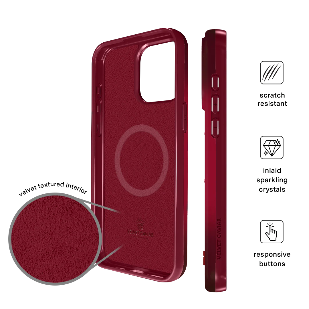 Black Cherry Crystal iPhone Case - Image 42