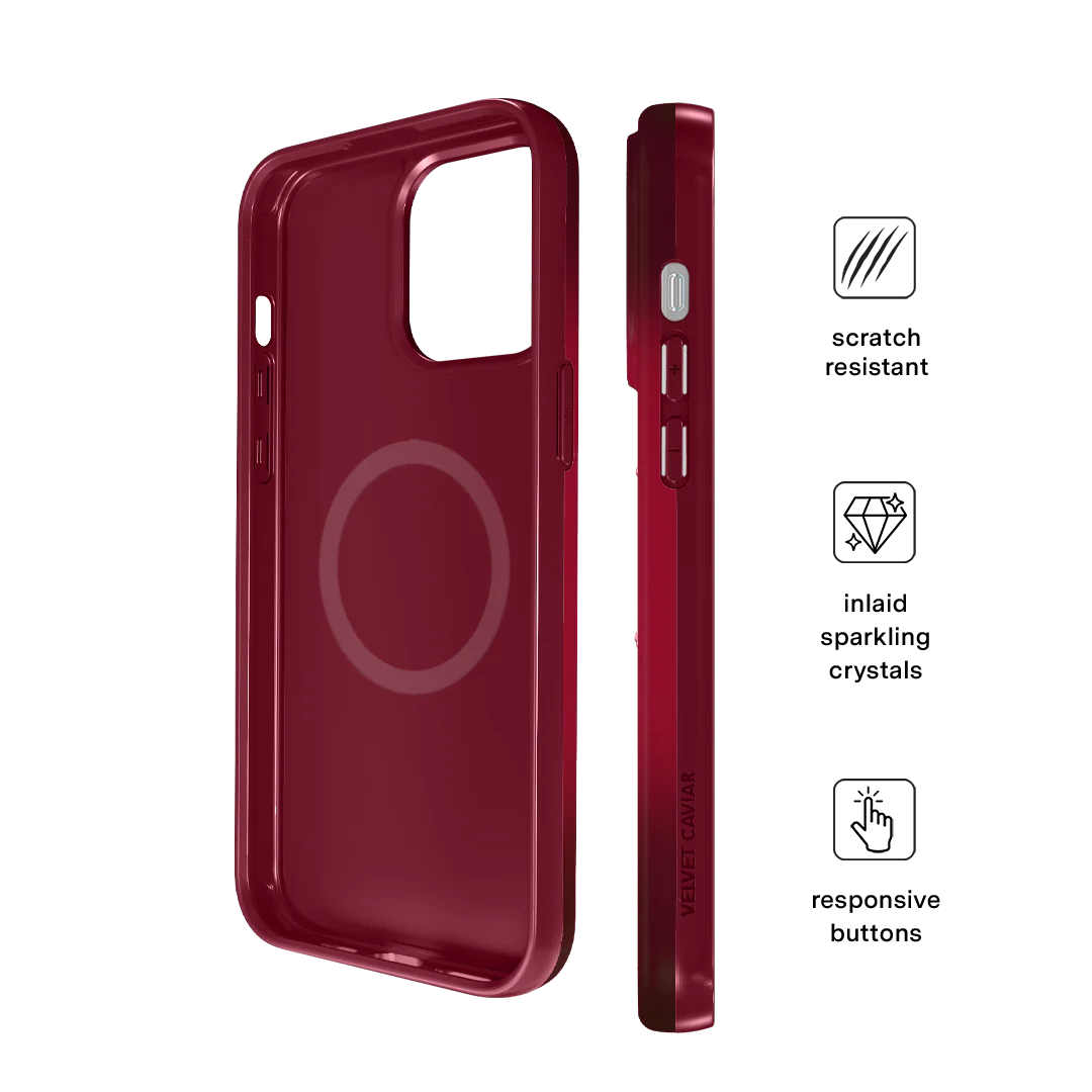 Black Cherry Crystal iPhone Case - Image 66
