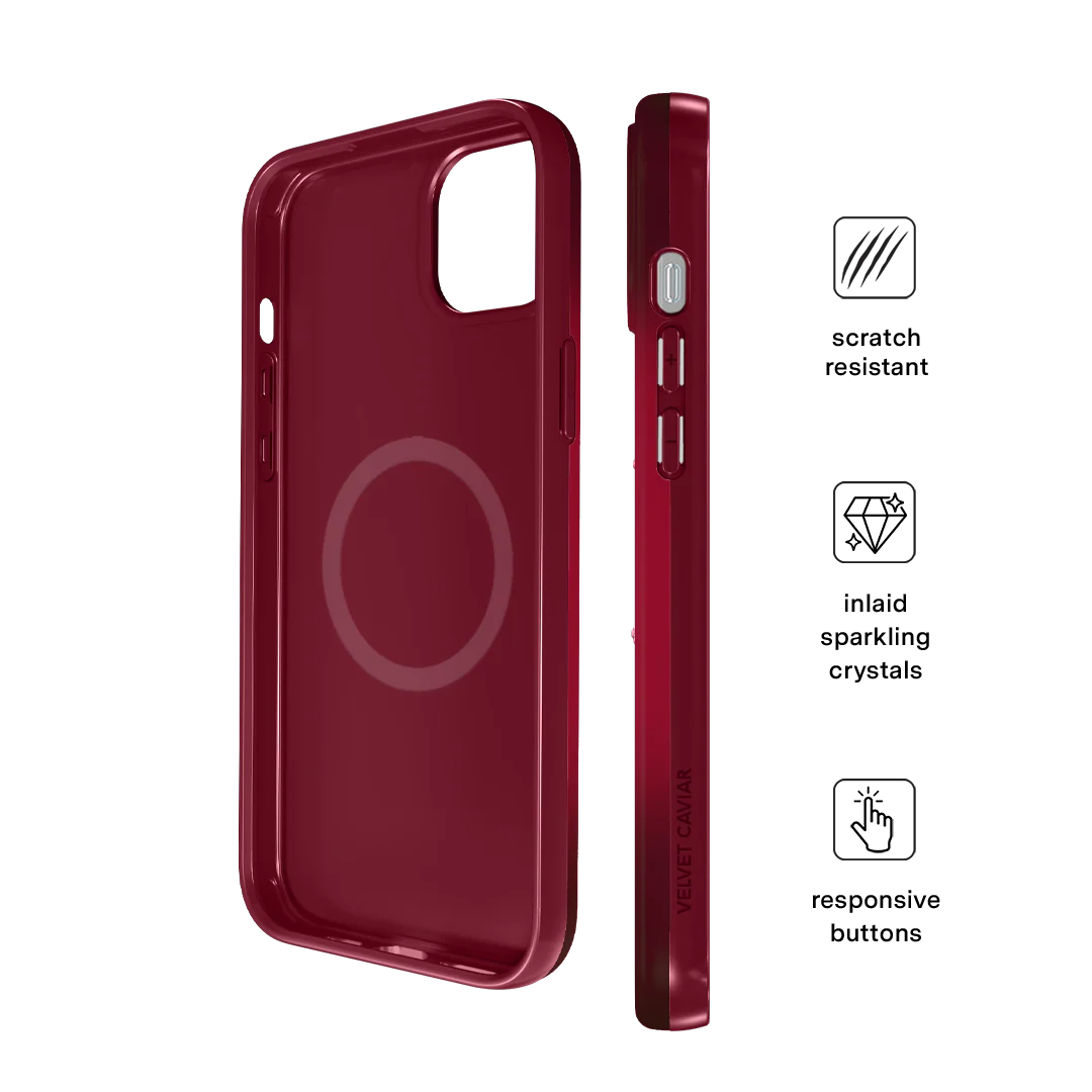 Black Cherry Crystal iPhone Case - Image 78