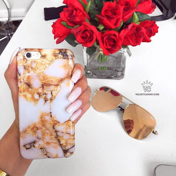 Amber Gold Marble iPhone Case - Image 34