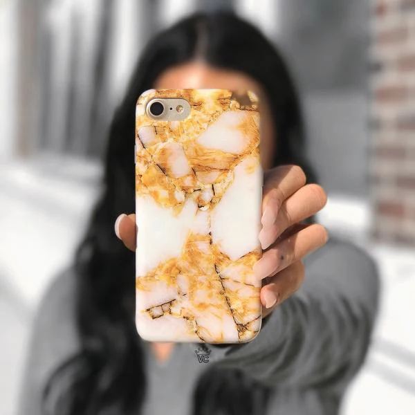 Amber Gold Marble iPhone Case - Image 8