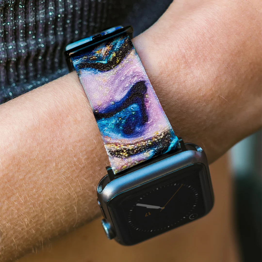 Galaxy Glitter Apple Watch Band - Image 8