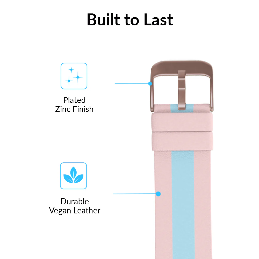 Pink & Blue Stripes Apple Watch Band - Image 10