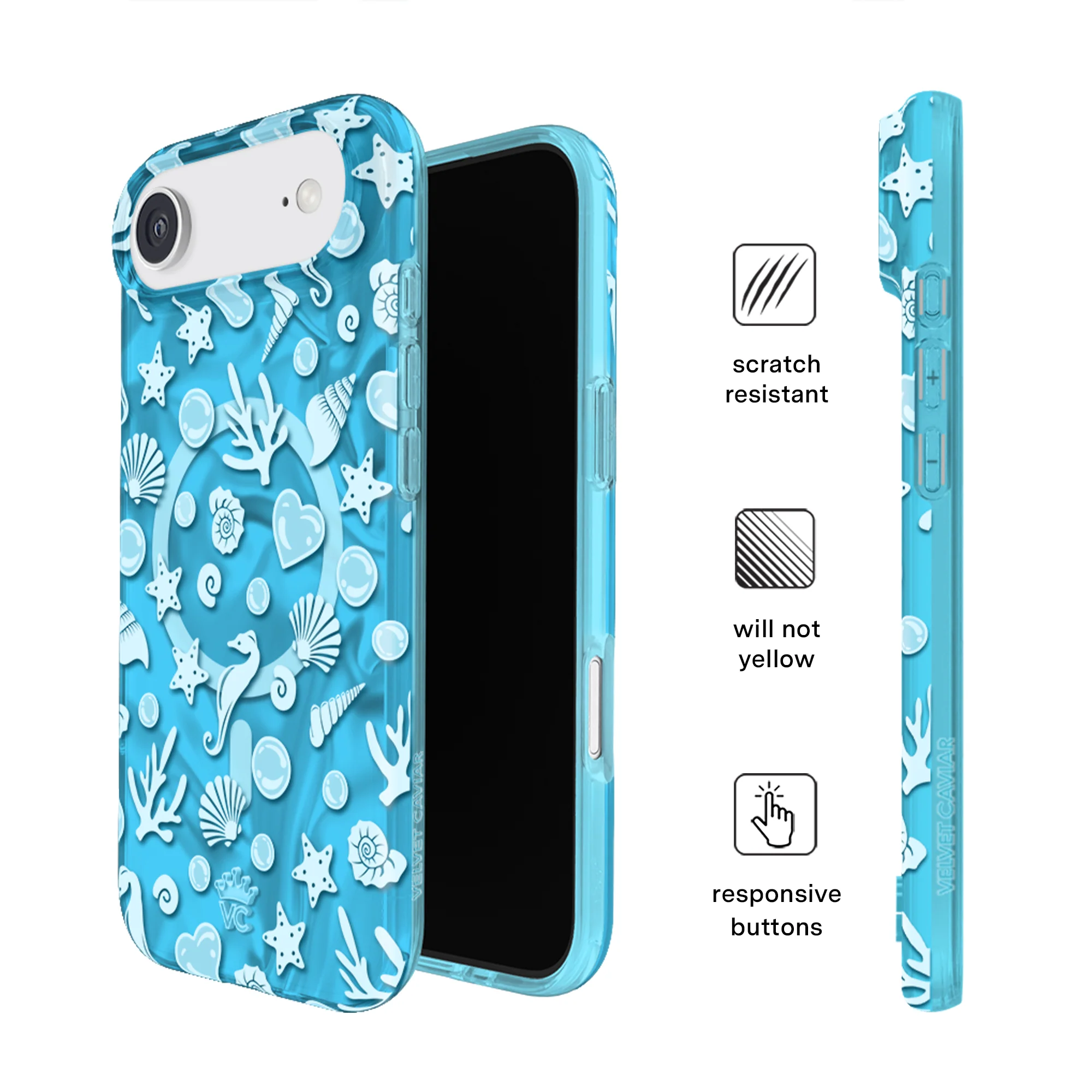 Aquamarine Holo iPhone Case - Image 80