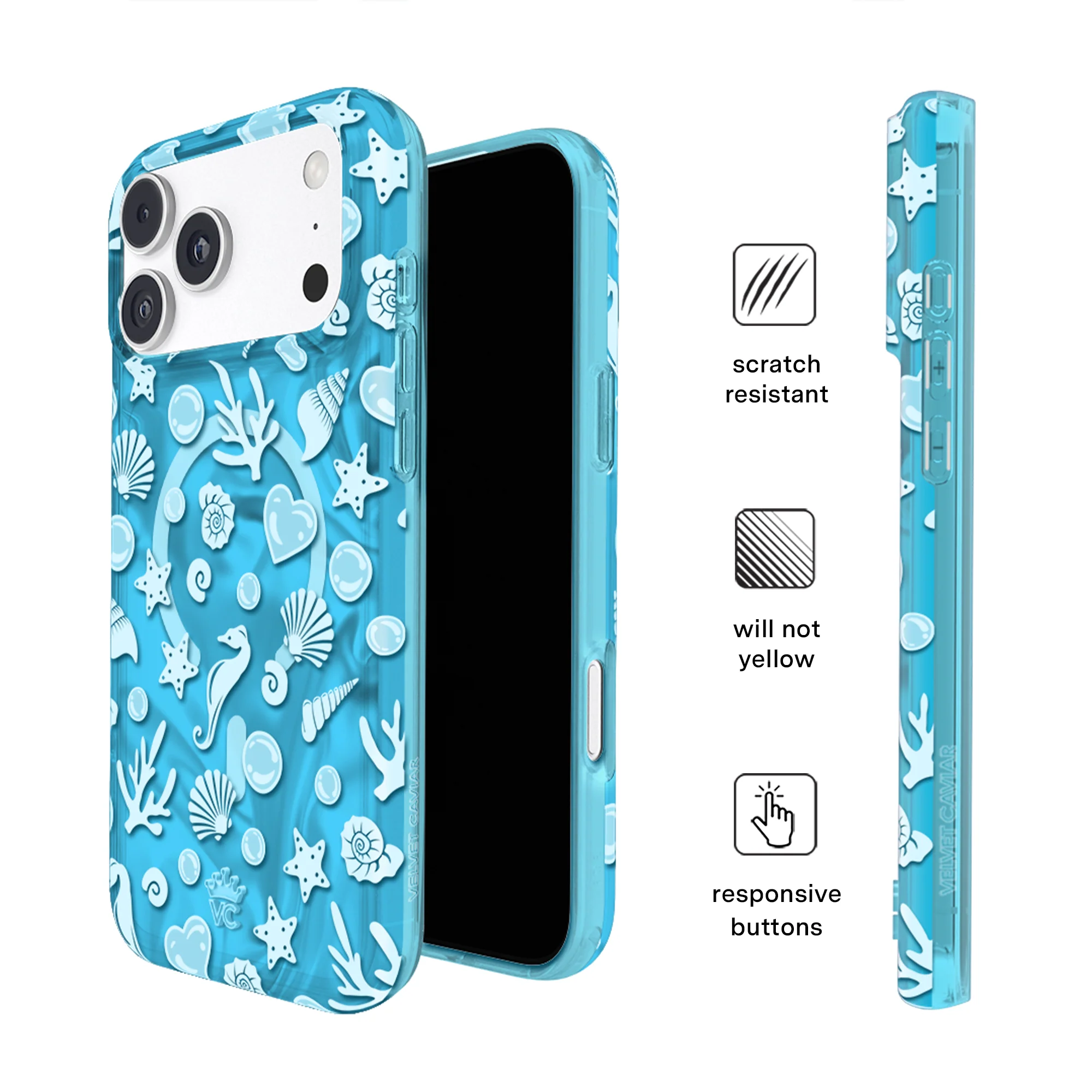 Aquamarine Holo iPhone Case - Image 90