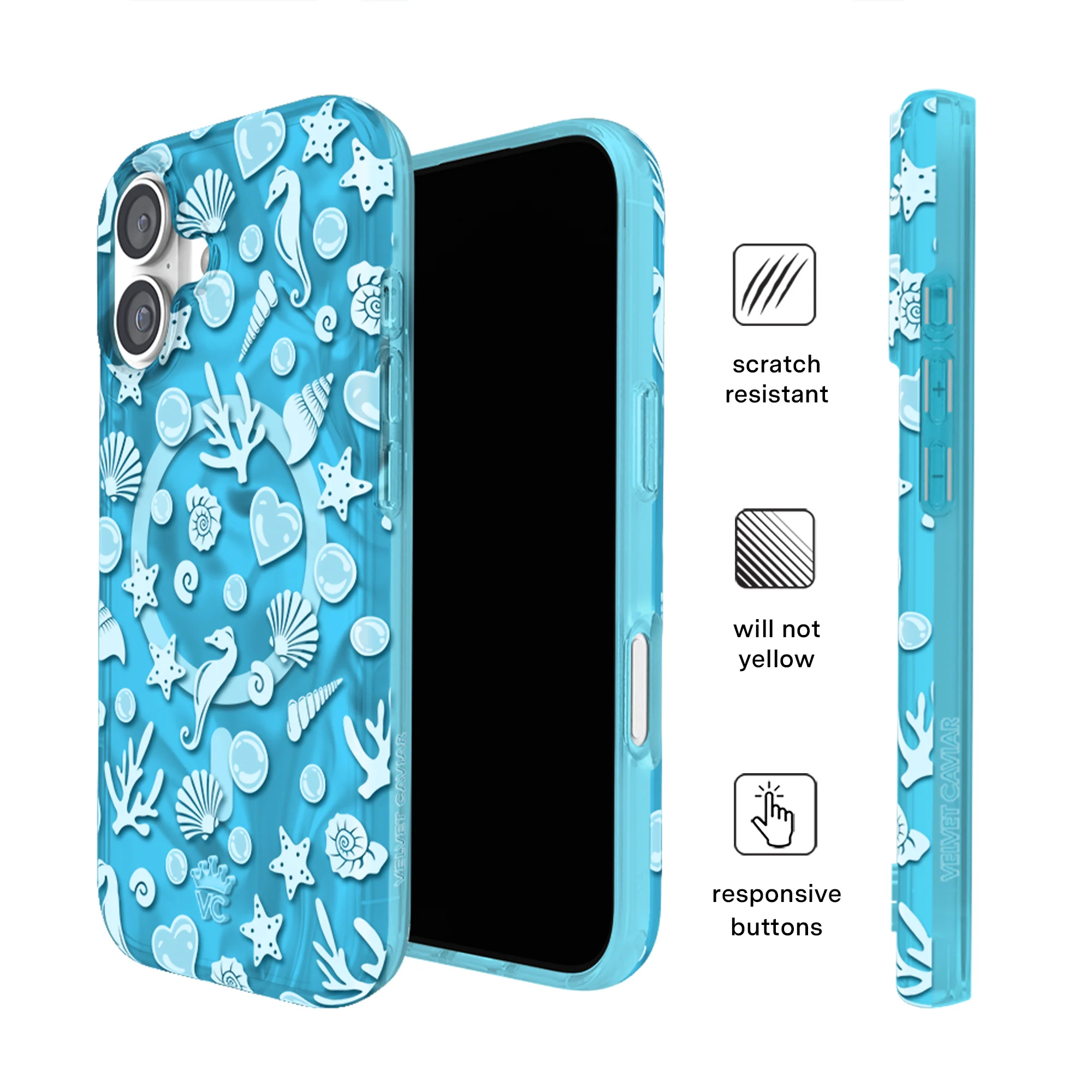 Aquamarine Holo iPhone Case - Image 95