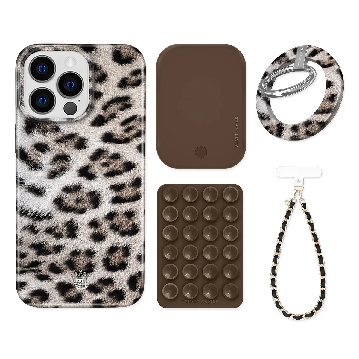 Arctic Leopard iPhone Bundle Set - Grip - Image 13