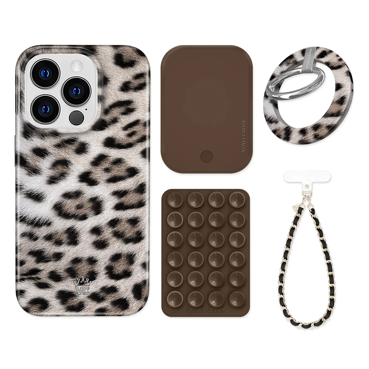 Arctic Leopard iPhone Bundle Set - Grip - Image 14