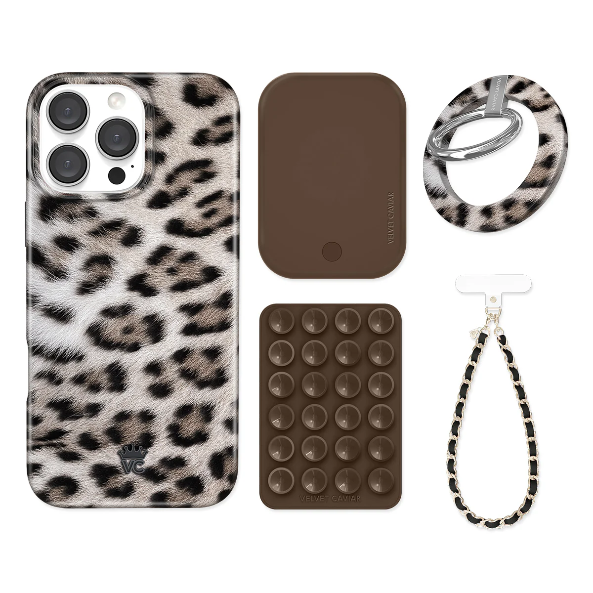 Arctic Leopard iPhone Bundle Set - Grip - Image 2