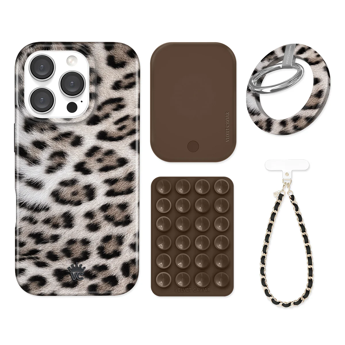 Arctic Leopard iPhone Bundle Set - Grip - Image 3
