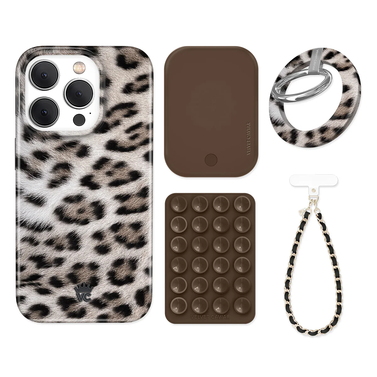 Arctic Leopard iPhone Bundle Set - Grip - Image 7