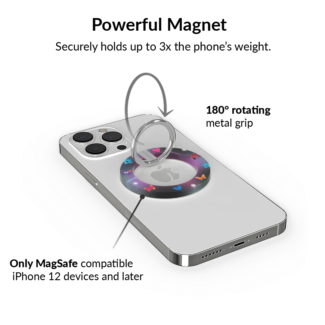 Aurora Butterfly MagSafe Grip Ring - Image 3
