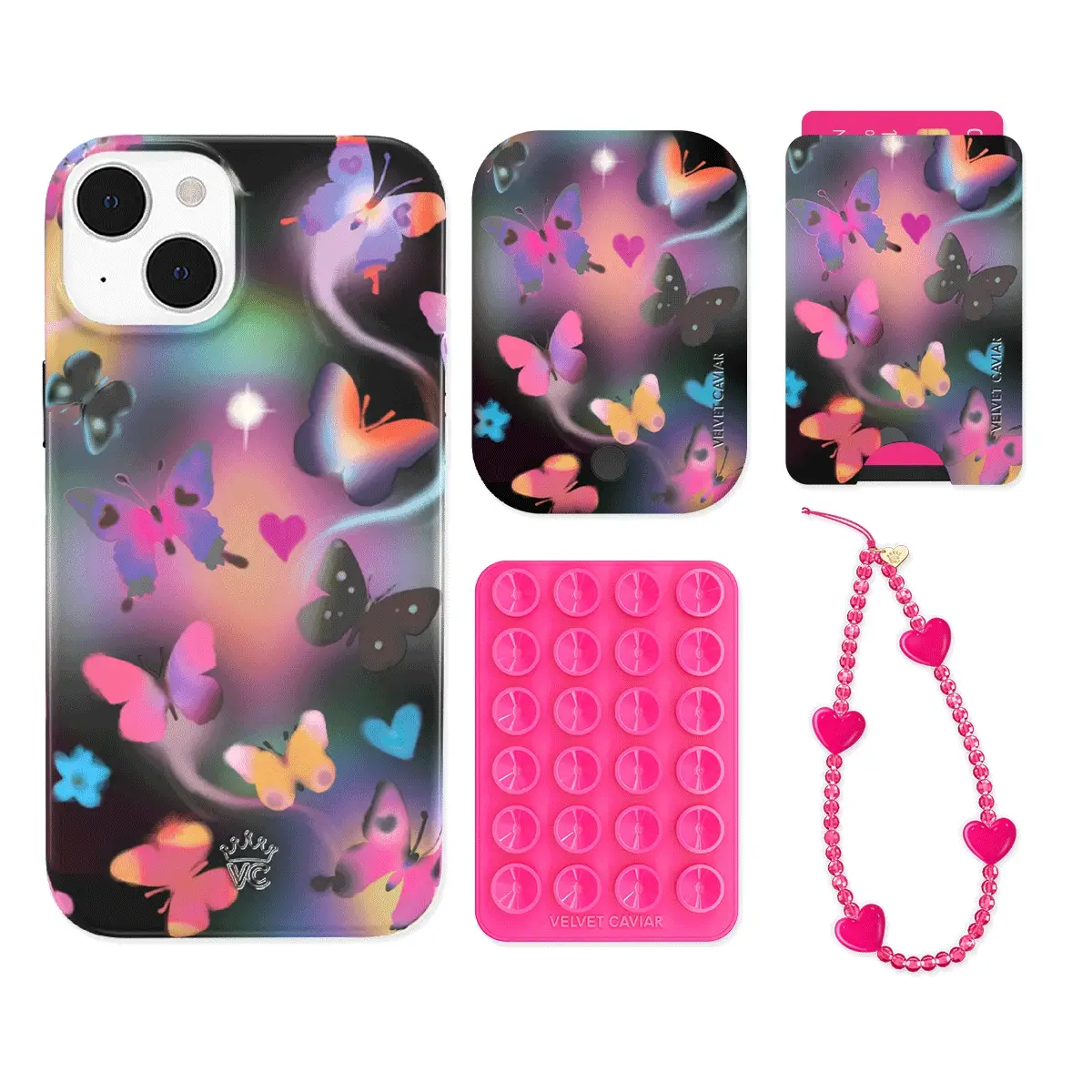 Aurora Butterfly iPhone Bundle Set - Wallet - Image 12