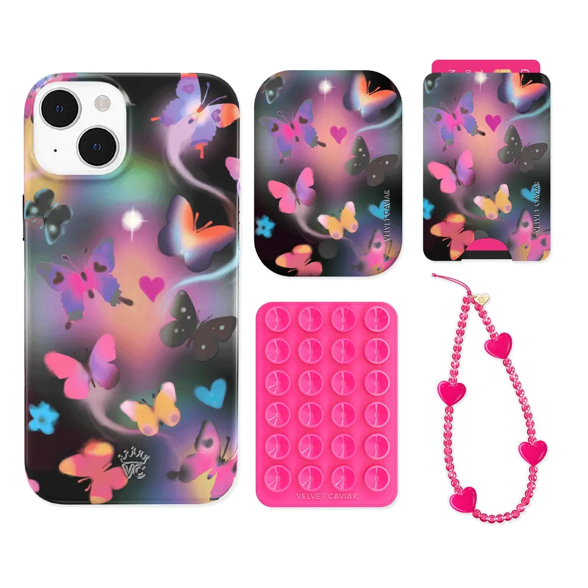Aurora Butterfly iPhone Bundle Set - Wallet - Image 13
