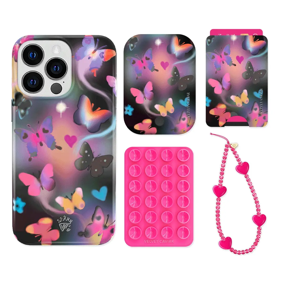 Aurora Butterfly iPhone Bundle Set - Wallet - Image 15