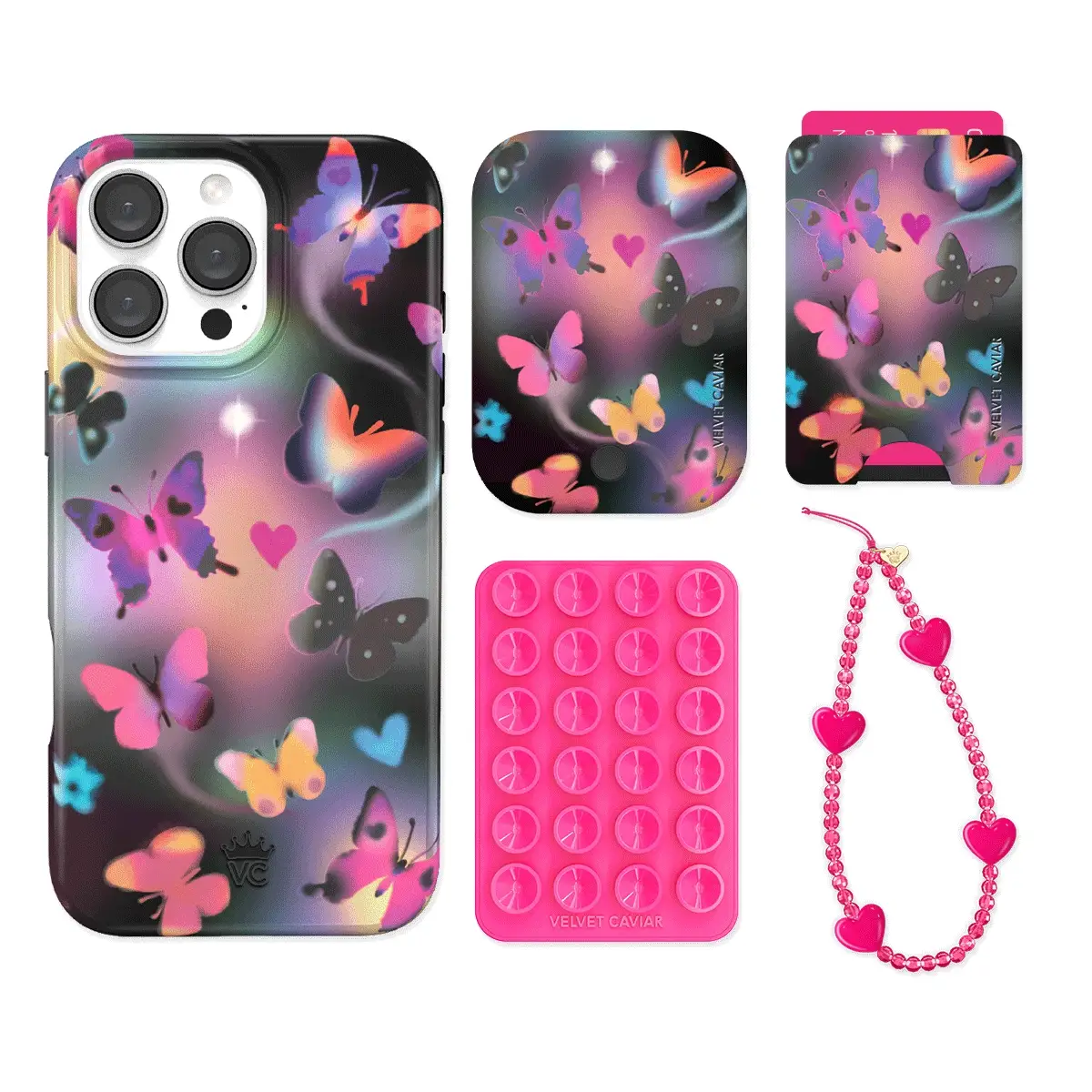 Aurora Butterfly iPhone Bundle Set - Wallet - Image 2