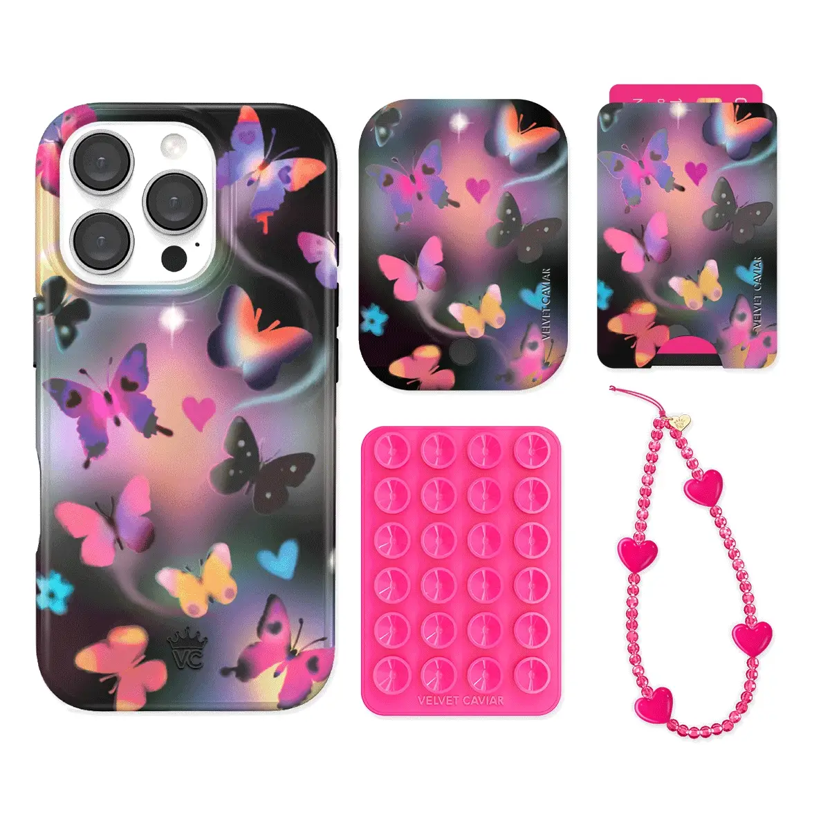 Aurora Butterfly iPhone Bundle Set - Wallet - Image 3