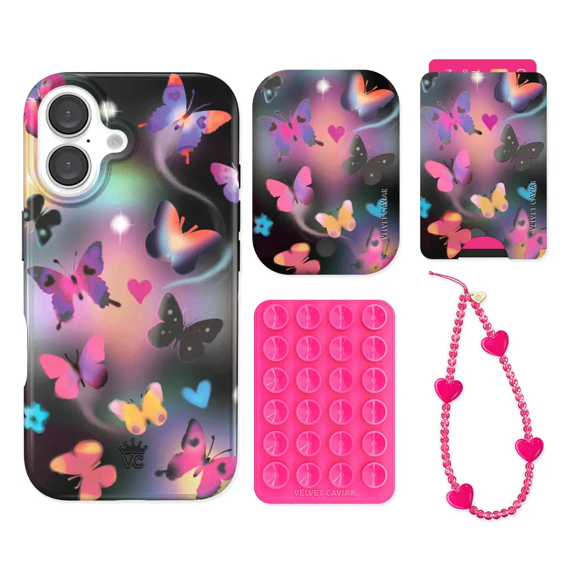 Aurora Butterfly iPhone Bundle Set - Wallet - Image 4