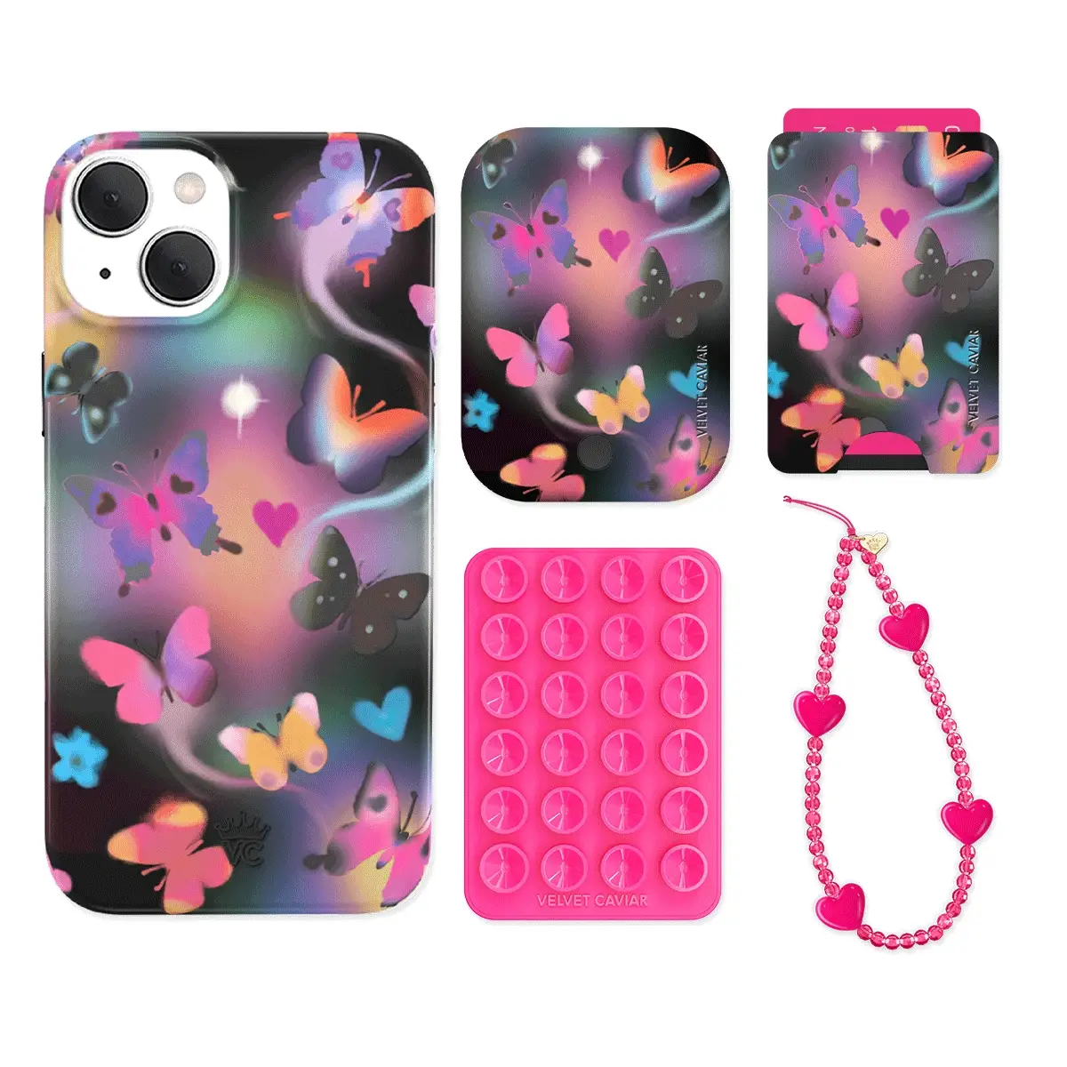 Aurora Butterfly iPhone Bundle Set - Wallet - Image 5