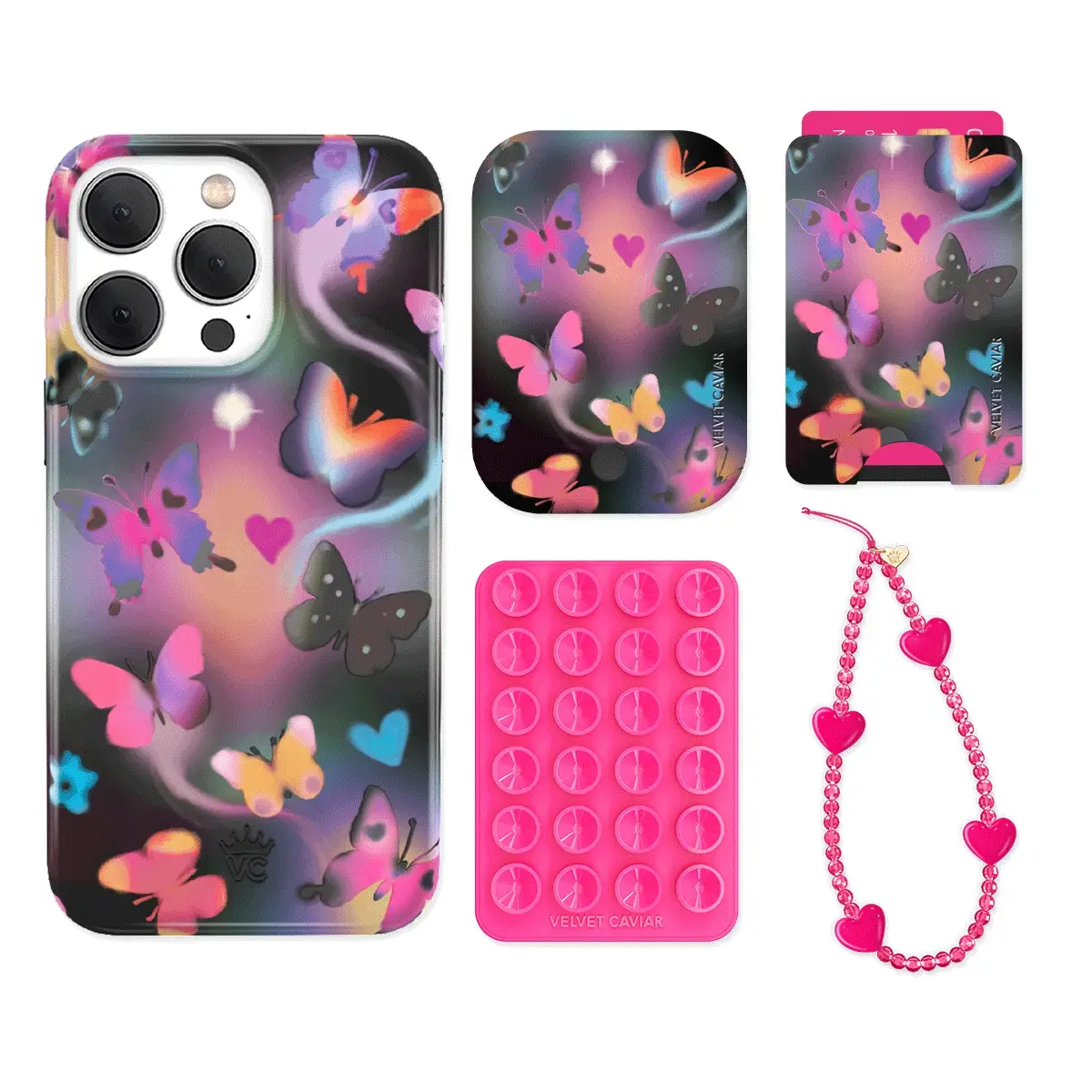Aurora Butterfly iPhone Bundle Set - Wallet - Image 7