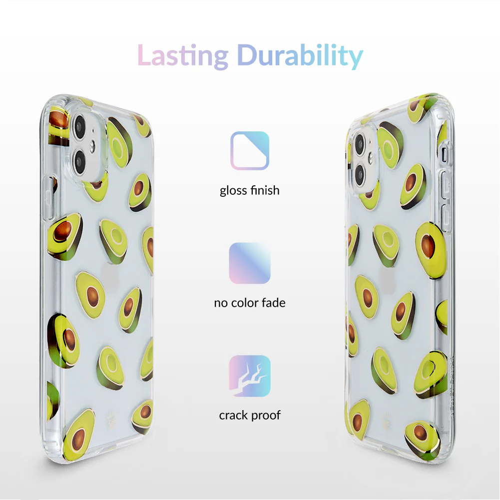 Avocado Clear iPhone Case - Image 35