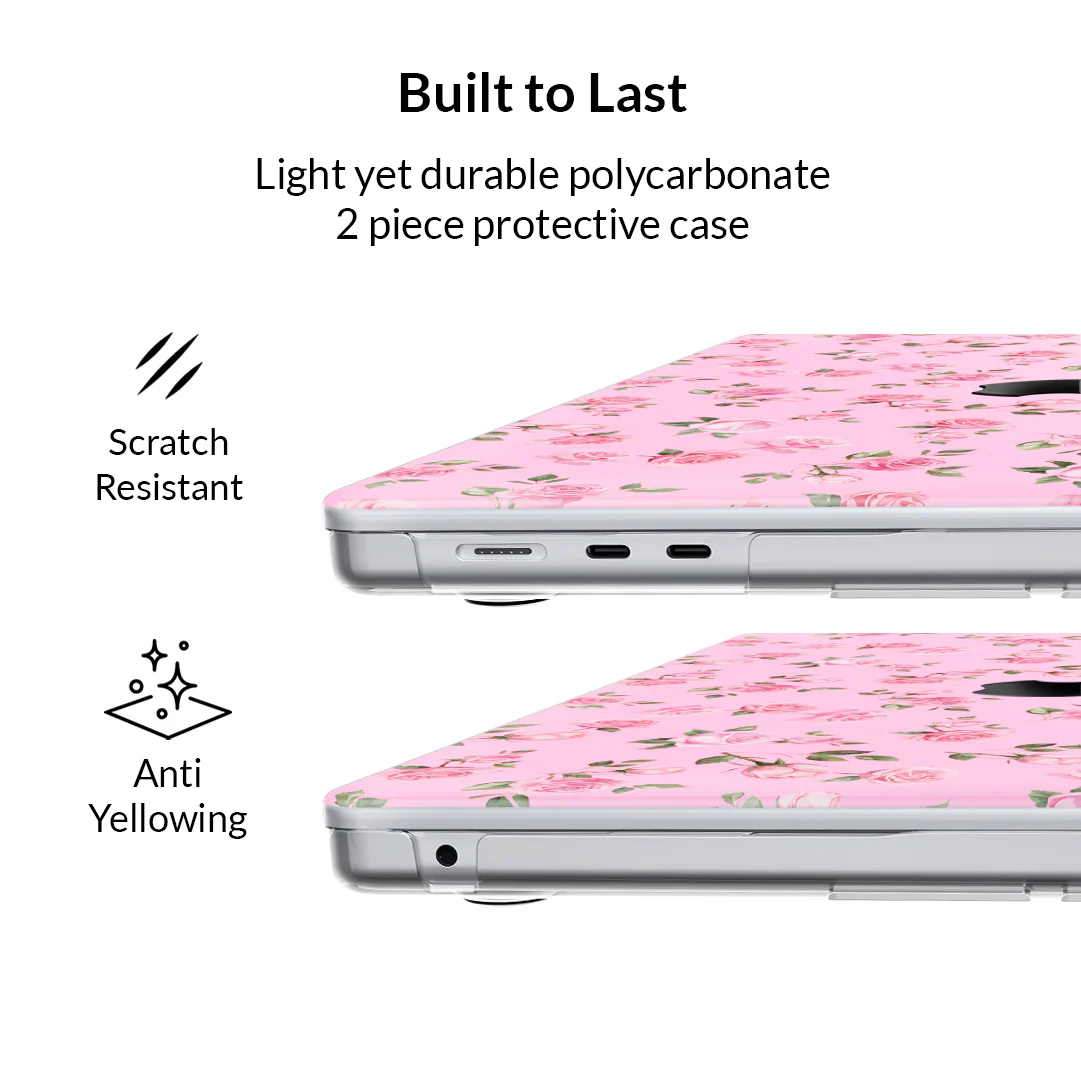 Baby Pink Roses MacBook Case - Image 10